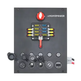 Aos3613 Amomd Amomdpower 12-24 V Aluminum Alloy Control Hub Camping Electrical System Centr #2