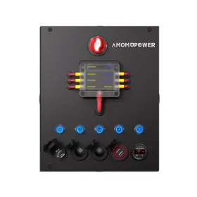 Aos3613 Amomd Amomdpower 12-24 V Aluminum Alloy Control Hub Camping Electrical System Centr