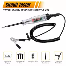 3-48v Anyongora Dc-48 Automotive Test Light With Led Digital Display Circuit #2