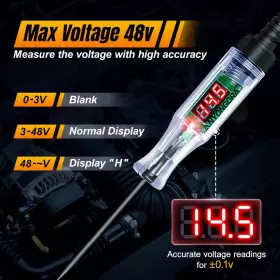 3-48v Anyongora Dc-48 Automotive Test Light With Led Digital Display Circuit #3