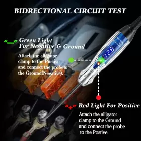 3-60v Atoblin 787803771503 Test Light Automotive Dc Led Digital Circuit Tester Heavy Duty Te #3