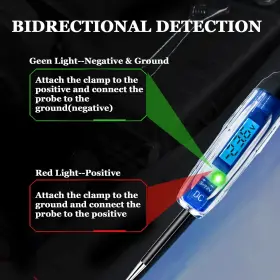 At-1803 Atoblin Test Light Automotive 3-72v Dc Lcd Digital Circuit Tester With Illumination #3