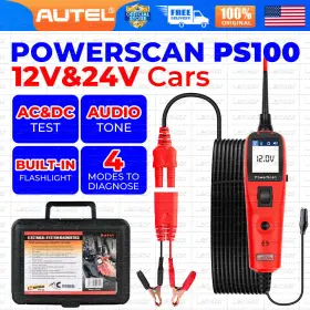 Autel 679944332876 Powerscan Ps100 Electrical Automotive Circuit Tester Tool 12v/24v Avometer