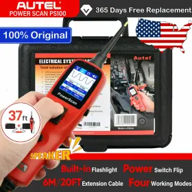 Autel 679944334870 Powerscan Ps100 Electrical System 12v/24v Diagnosis Circuit Tester Tool