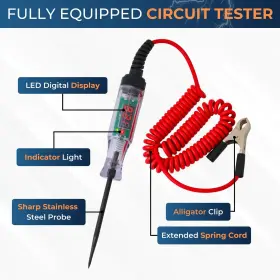 5-120v Autolumen Ct001 Dc Circuit Tester - Automotive Test Light With Digital Voltage Display #2