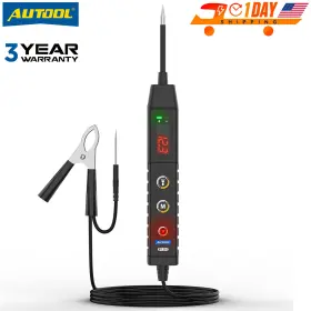 Mmt583 Autool 9v-30v Dc Car Electrical System Voltage Test Tool Circuit Tester With Lamp 2 Probe