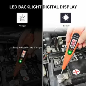 3-60v Awblin 787803772180 Automotive Test Light Digital Led Circuit Tester Dc Auto Electric Teste #3