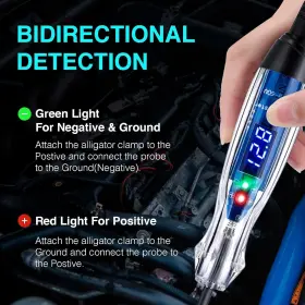 Ns-836 Awblin Automotive Test Light 3-60v Dc Digital Led Circuit Tester Heavy Green Red #2
