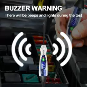 Ns-837 Awblin Upgraded Automotive Buzzer Test Light 4-60v Dc Digital Led Circuit Tester He #2