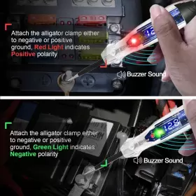 Ns-837 Awblin Upgraded Automotive Buzzer Test Light 4-60v Dc Digital Led Circuit Tester He #3