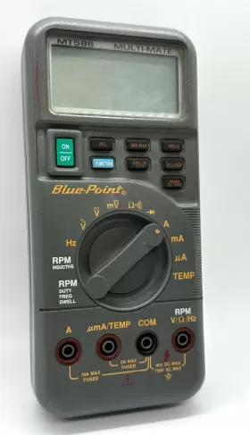 Mt-586 Blue Point Mt586 586 Tool Multi Mate Digital Meter Rpm Dwell Electrical Unit Temp Volt Ohm #2