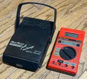 My-145 Blue Point Mt145 Vtg Tools Digital Tester Electrical Unit Multimeter Case Leads