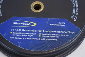Ya1175 Blue Point Tools 2 X 15ft Retractable Test Leads With Banana Plugs #3
