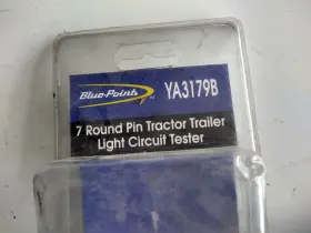 Ya3179b Blue Point Snap On 7 Pin Round Tractor Trailer Light Circuit Tester Plug #2