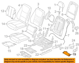 52107328696 Bmw Oem 14-19 428i Xdrive Passenger Seat Components-motor