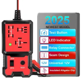 Cnbj-707 Branded 12v Car Battery Checker Led Indicator Light Automotive Relay Tester Tool