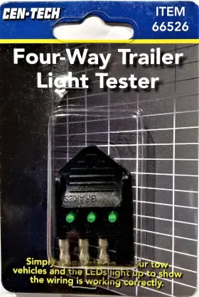 600811 Cen-tech Four-way Trailer Light Tester