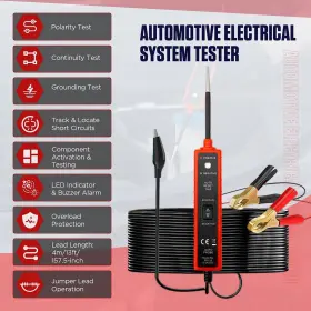 Ay-29 Cmtool Power Circuit Probe Tester 6v-24v Dc Test Light Automotive Short Find #2
