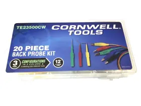 Te23500cw Cornwell Tools 19 Piece Back Probe Kit In Snap Latch Case Nice