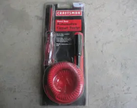 9-21013 Craftsman 6-12 Volt Automotive Heavy Duty Circuit Tester With 12 Foot Cord