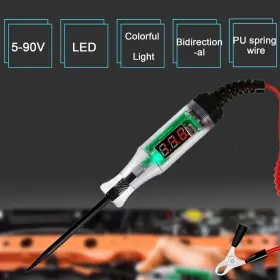 Dfmicros-t03 Dfcromi Automotive Test Lights 5-90v Dc Digital Led Circuit Tester Light Heavy Duty L #3