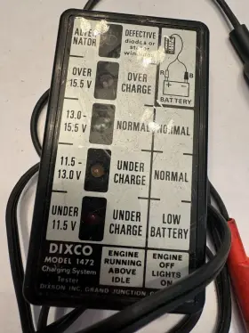 1472 Dixco Model Charging System Tester Used