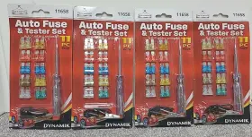 6-24v Dynamik 11658 Auto Fuse Circuit Tester Kit Electrical Continuity Check With Light Lot Of 4