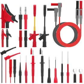 Eeekitonline 601549134876 24pcs Electrical Multimeter Voltmeter Test Leads Probes Set With Alligator Clips