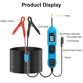 3.5-36v Eeekitonline 601549171567 Automotive Car Power Circuit Electrical Tester Probe Digital Test Light #2
