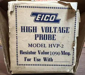 Hvp-2 Eico Vintage High-voltage Test Probe Model With Original Box And Paperwork #2