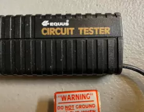3241 Equus Nos Mini Voltage Circuit Tester Model #3241 With Ac Adapter - Fast Shipping #3