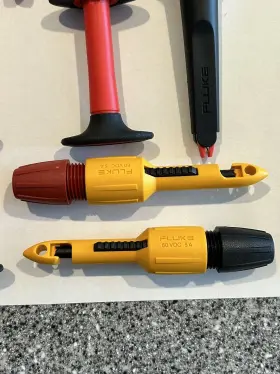 Flutlk282 Fluke Tlk282 Sure Grip Automotive Test Lead Back Probe Alligator Clip Set Kit #3