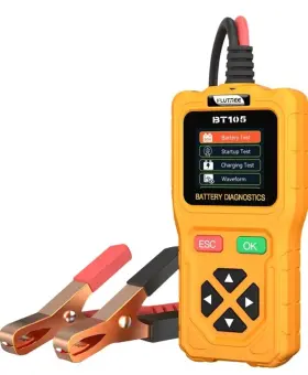 Flutree B0gdwnlb92 Bt105 12v 24v Car Battery Tester With 800 Test Records And Data Print Via Usb Dig