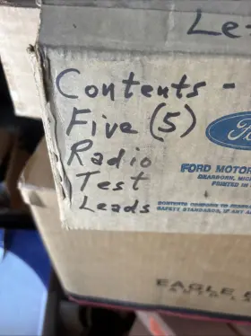 Ford E8af-aa15041 Radio Test Leads X5 Vintage