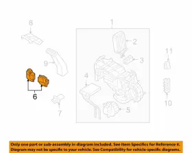 7l1z19e616a Ford Oem Auxiliary A/c Ac Heater Unit-motor
