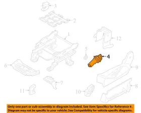 Am5z14547a Ford Oem 19-23 Transit Connect Seats Tracks Components-motor