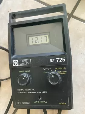 8332-3271 Fox Valley Et 725 Professional Tester Amps Zero Volts Digital Analyzer 12v
