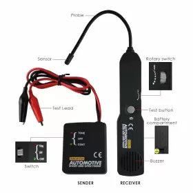 E04-036 Gain Express Automotive Electrical Open&short Finder Circuit Tester Power Probe Black #3