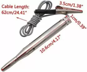 Ganpub 792483555800 Silver 6v 12v 24v Auto Car Motorcycle Circuit Tester Gauge Test Voltmeter Lig #3