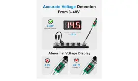Georglasko 8 364657832534 Automotive Voltage Test Pen Circuit Tester Light Led Digital Display Voltmeter #3
