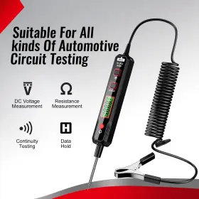Ht86a Habotest Test Light Automotive 0.8v-100v Dc Buzzer Circuit Tester With Sharp #3