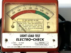 A-7089 Heyer Industries 6v/12v Automotive Light Load Tester Vintage Electro-test Model #2