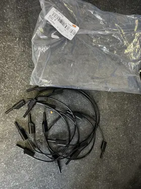 975698700 Hirschmann Test And Measurement S 1pc Lead 2mm Banana Plug To Black 1 Kv 10 A 2 M Rohs