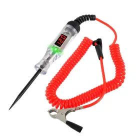 Huarew Ryx-3-120vtest Automotive Test Light 3-120v Led Digital Display Circuit Tester Red