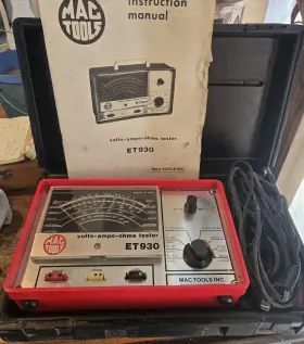 Mac Tools Et-930 Lightly Used Analog Voltage Tester Et930 With Case