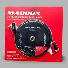 58024 Maddox 30ft Retractable Test Leads Used For Testing Electrical Circuits