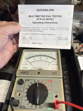 91-99750 Mercury Marine Out Board Dva Tester With Test And Service Manual