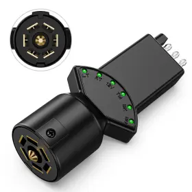 Mic-007-00813 Mictuning 7 Way To 4 Pin Rv Blade Truck Trailer Led Towing Light Tester 6 Function For