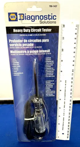 700-1437 Napa New Diagnostic Solutions Heavy Duty Circuit Tester 6v And 12v System
