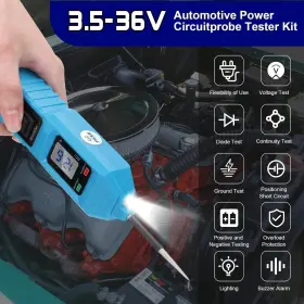 Sq2408128571800110 No 3.5-36v Auto Circuit Tester With 15ft Cable - Digital Test Light For Cars